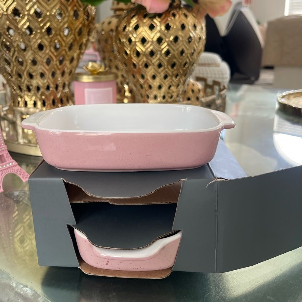 Bread + Butter Ceramic 7in Blush Mini Bakers Set of 2